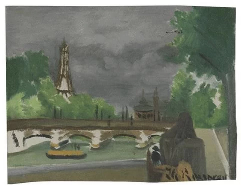 Vista della Torre Eiffel e del Trocadero, 1908